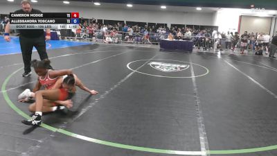 106 lbs Consi Of 16 #2 - Cameron Hodge, TX vs Allessandra Toscano, TX
