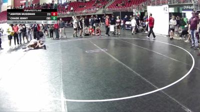 140 lbs 2nd Place Match - Chase Jenny, CWO vs Ashton Mussman, 2TG