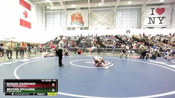 63 lbs Champ. Round 2 - Brayden Spaulding, Club Not Listed vs Bogdan Chuprunov, Wolf Wrestling Club