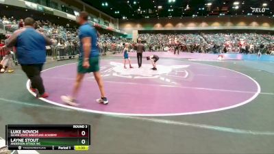 61-62 lbs Round 3 - Layne Stout, Anderson Attack WC vs Luke Novich, Silver State Wrestling Academy