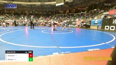 110 lbs Consi Of 8 #1 - John Duncan, F-5 Grappling vs Treyton Simon, Michigan Premier Wrestling Club