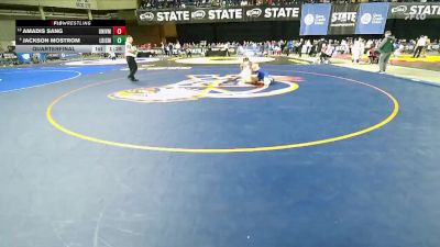 Boys 3A 113 lbs Quarterfinal - Amadis Sang, University vs Jackson Mostrom, Liberty (Issaquah)