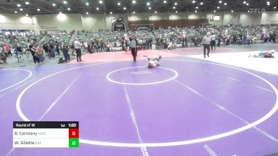 95 lbs Round Of 16 - Bentley Cormany, NorCal Elite vs Waycen Gillette, 208 Spartans