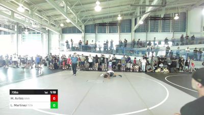 73 lbs Semifinal - Matthew Aviles, Savage House WC vs Lucca Martinez, Total Kaos WC