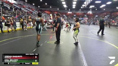 130 lbs Cons. Round 4 - Ezra Bellomy, Silverback Academy vs Jordan Giaquinto, Fraser WC