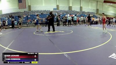 88 lbs 3rd Place Match - Ryker Leonard, OH vs Tymen Robinson, IL