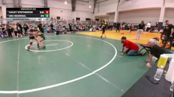 95 lbs Quarterfinal - Hailey Stephenson, NXT Level Wrestling Academy vs Ana Madrigal, Borger Youth Wrestling