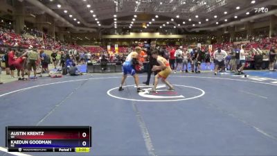 138 lbs Cons. Round 3 - Austin Krentz, WI vs Kaedun Goodman, NE