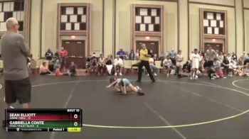 85 lbs Finals (8 Team) - Sean Elliott, Shore Thing vs Gabriella Conte, Steel Valley Black