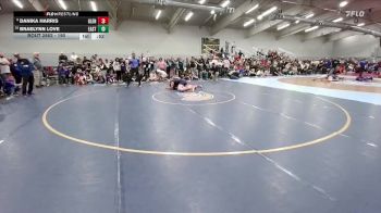 190 lbs Cons. Round 4 - Danika Harris, Glenrock vs Braelynn Love, Cheyenne East