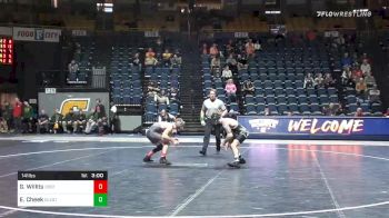 141 lbs Consolation - Grant Willits, Oregon St. vs Evan Cheek, Cleveland State