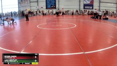 120 lbs Rd# 8- 12:30pm Saturday Final Pool - Ryder Owen, Nauman Red vs Liam Bentley, VA Team Predator