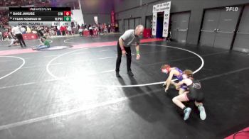 66 lbs Cons. Round 4 - Sage Jakusz, BGC vs Tyler Konrad Iii, Wilmot Jr. Panthers Wrestling Club