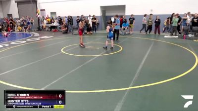 95 lbs Round 2 - Hunter Otts, Chugach Eagles Wrestling Club vs Driel O`Brien, Bethel Freestyle Wrestling Club