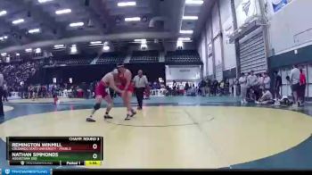 174 lbs Champ. Round 3 - Remington Winmill, Colorado State University - Pueblo vs Nathan Simmonds, Augustana (SD)