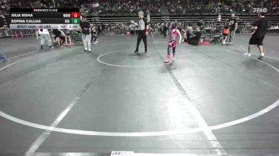 55 lbs Quarterfinal - Julia Risha, Monroe Twp vs Sophia Callias, Red Nose