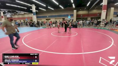 90 lbs Round 1 - Emily Carlson, Apex Grappling Academy vs Grace Windom, Silverback Wrestling Forth Worth