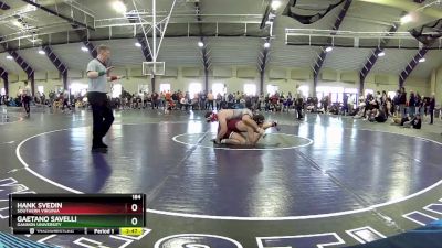 184 lbs Quarterfinal - Hank Svedin, Southern Virginia vs Gaetano Savelli, Gannon University