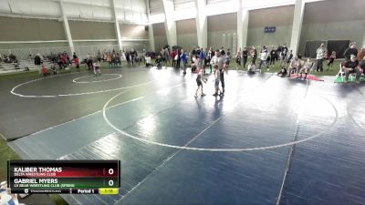 57 lbs Champ. Round 1 - Gabriel Myers, LV Bear Wrestling Club (Spring vs Kaliber Thomas, Delta Wrestling Club