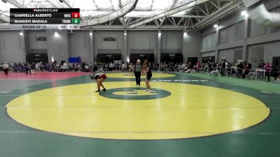 152 lbs Round Of 16 - Gabriella Alberto, New Britain vs Manasvi Madala, Trumbull