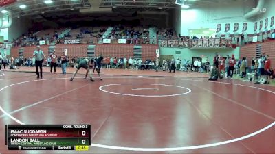 138 lbs Cons. Round 3 - Isaac Suddarth, Contenders Wrestling Academy vs Landon Ball, Triton Central Wrestling Club