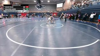 150 lbs 9th Place Match - Isaiah Ellis, Dripping Springs vs Braxton Jones, Carl Albert