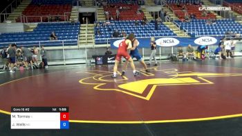 182 lbs Cons 16 #2 - Mario Tormey, Illinois vs Jaydon Walls, Missouri