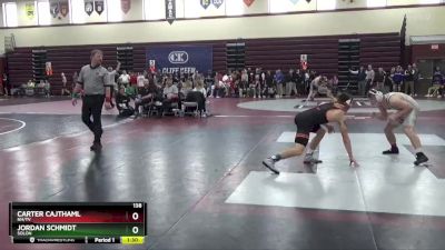 138 lbs Cons. Round 2 - Jordan Schmidt, Solon vs Carter Cajthaml, NH/TV