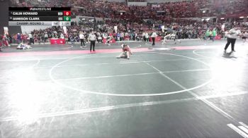 130 lbs Champ. Round 2 - Calin Howard, Menomonie vs Jameson Clark, Nekoosa