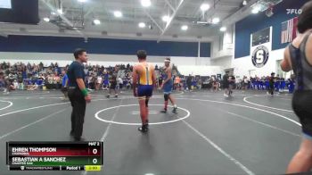 150 lbs Champ. Round 1 - Sebastian A Sanchez, Charter Oak vs Ehren Thompson, Chaparral