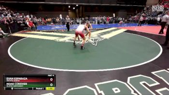 6A-144 lbs Champ. Round 1 - Noah Conover, Olathe Northwest vs Evan Esparaza, Wichita-North