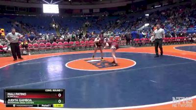 105 lbs Cons. Round 1 - Mali Patino, Elgin (H.S.) vs Judith Gamboa, Braidwood (Reed-Custer)