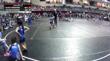 44-47 lbs Quarterfinal - Payton Schweers, Wisner Rec Wrestling Club vs Alayla Hernandez, Plattsmouth Wrestling Club - Girls