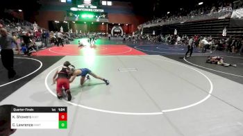 86 lbs Quarterfinal - Karter Showers, Rustler WC vs Caleb Lawrence, RawTown Elite