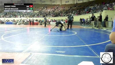 123 lbs Round Of 32 - Audrey Pride, Sand Springs Jr High vs Brylee Mullican, Little Axe Takedown Club