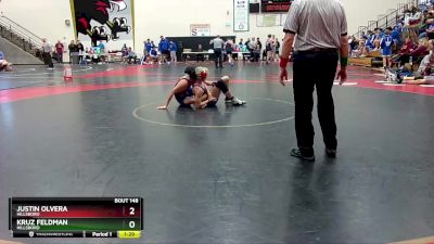 165 lbs Cons. Round 2 - Justin Olvera, Hillsboro vs Kruz Feldman, Hillsboro