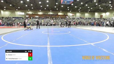 85 lbs Semifinal - Willy Goss, MCWC vs Marco Hutcherson, Young Guns/Hutchy Hammers