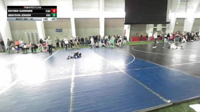 45 lbs Cons. Round 4 - Grayson Jensen, Westlake Wrestling Club vs Rayden Gardiner, Payson Lion Wrestling Club