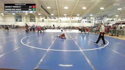 68 lbs Consi Of 16 #2 - Beckett Tremblay, Litchfield vs Zander Dos Anjos, Brockton