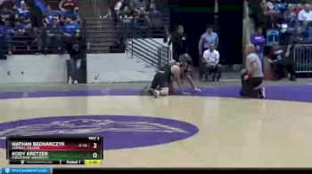 125 lbs Cons. Round 1 - Kody Kretzer, Fontbonne University vs Nathan Bednarczyk, Cornell College