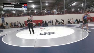79 kg Cons. Sub-rd Of 64 - Liam Gil-Swiger, Lehigh Valley Wrestling RTC vs Lucas Zombotti, Hilltopper Wrestling Club