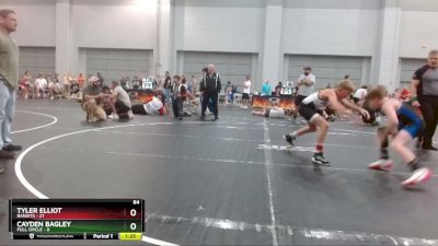 84 lbs Round 5 (10 Team) - Cayden Bagley, Full Circle vs Tyler Elliot, Bandits