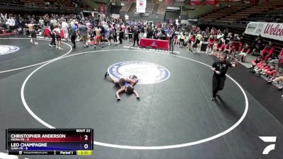 126 lbs Round 3 (16 Team) - Christopher Anderson, MDWA-FR vs Leo Champagne, SJWA-FR
