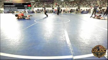 Semifinal - Hunter Ramey, Mustang Bronco Wrestling Club vs Chebon Warrior, Tecumseh Youth Wrestling