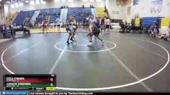 132 lbs Round 1 (8 Team) - Cole O`Brien, Black Hive vs Carson Greenier, Alpha WC