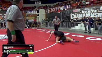 145 lbs Champ. Round 1 - Ella Johnson, Marysville vs Zoe Brown, Plainville