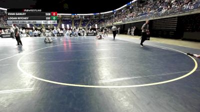 60 lbs Round Of 16 - Evan Ganley, Thomas Jefferson vs Logan Ritchey, Central York