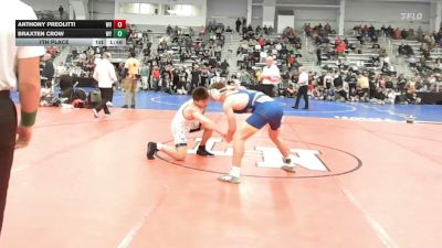 170 lbs 7th Place - Anthony Preolitti, WV vs Braxten Crow, WY