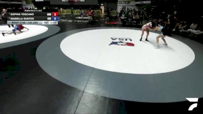 105 lbs Quarters - Sophia Toscano, Red Wave Wrestling vs Isabella Suetos, Granite Wrestling Club