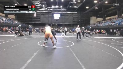 285 lbs Semifinal - Zeph Sivels, Midland (Neb.) vs Emmett Bivens, Wayland Baptist (Texas)